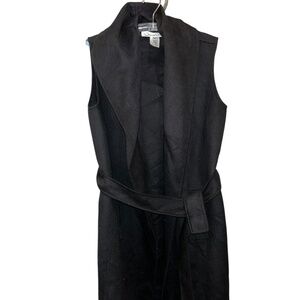 Oscar de la renta Couture sleeveless belted jacket sweater 2